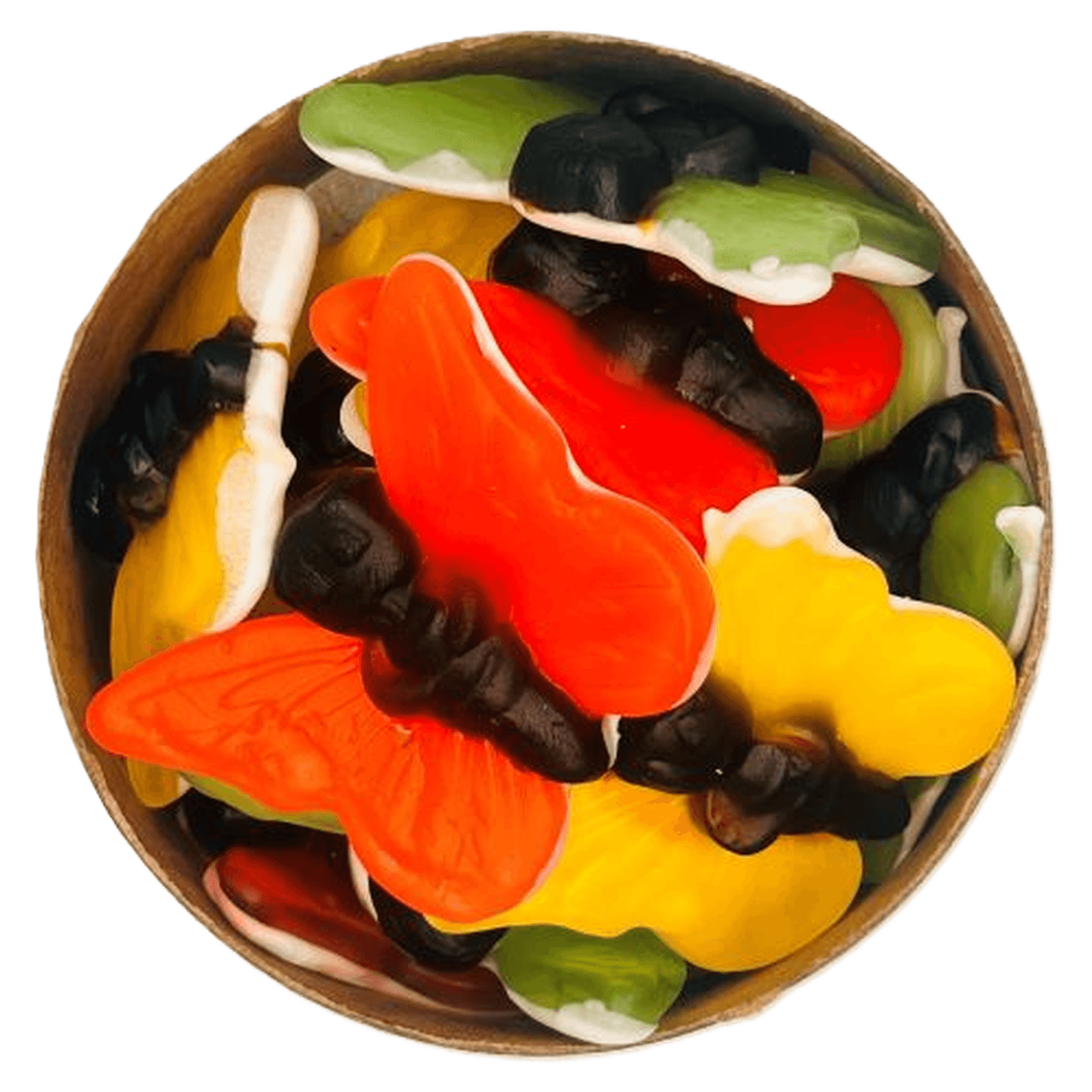Sommerfugle fra Haribo