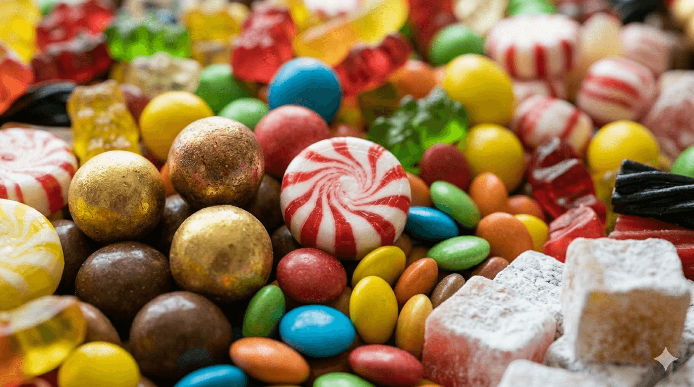 Candy Love stemningsbillede med slikudvalg